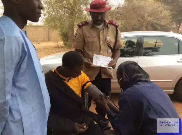 Photos: High Blood Pressure Test For Drivers In Sokoto State By FRSC
